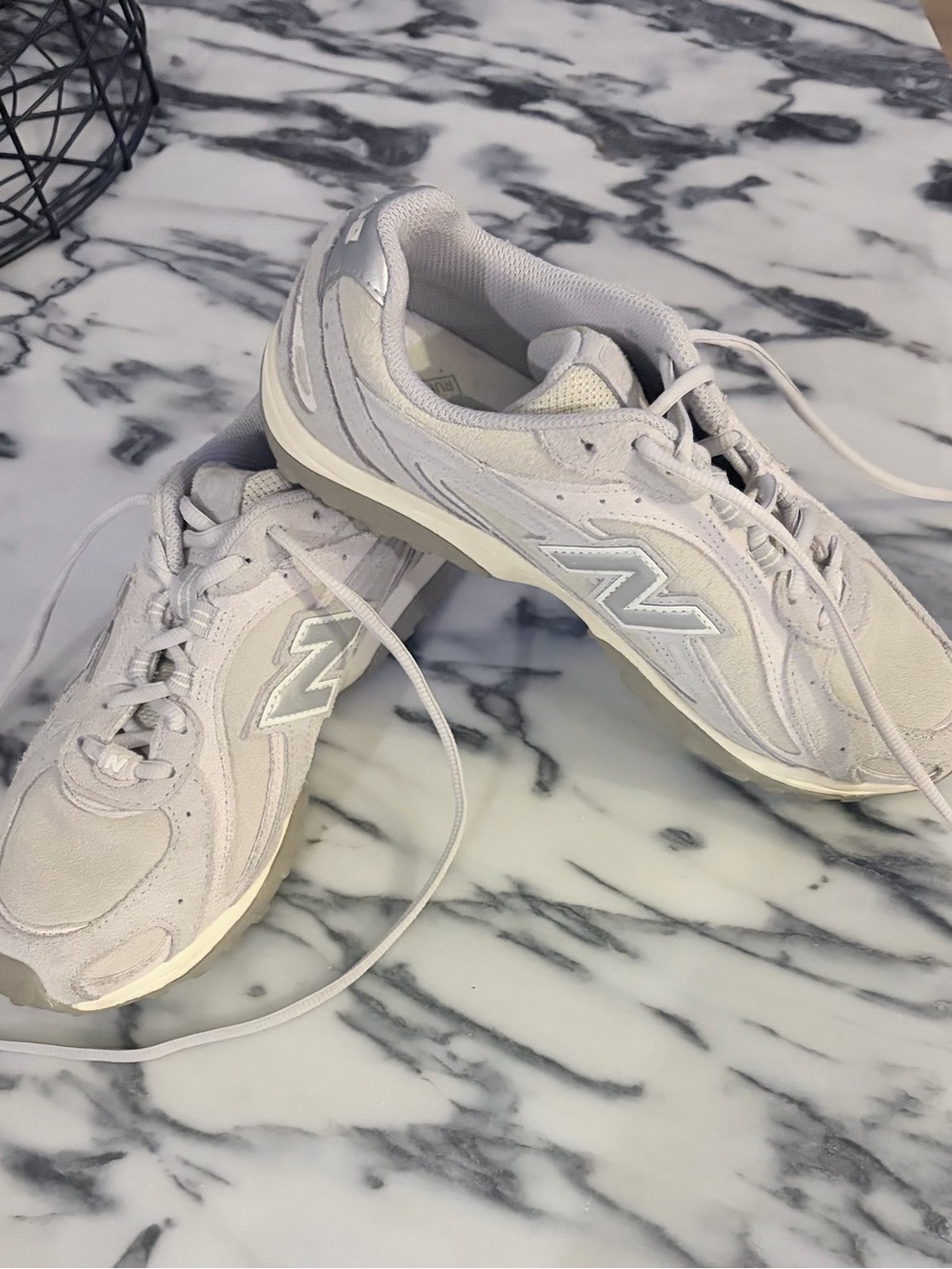 New Balance Women's Pale Gray Athletic Sneakers
